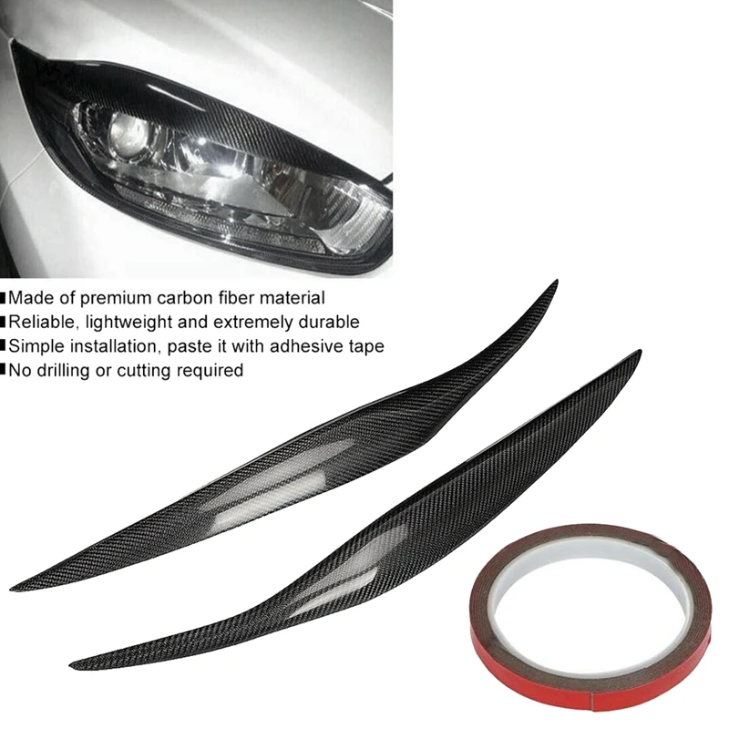 Автомобильная фара из углеродного волокна крышка для бровей отделка век