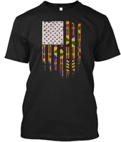 unique american kente cloth flag t shirt summer mens cotton o neck short sleeve t shirt new size s 3xl