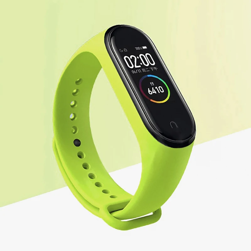 Топ mi Band 3/4 ремешок силиконовый ремешок браслет аксессуары для Xiaomi mi Band 3/4 Smart