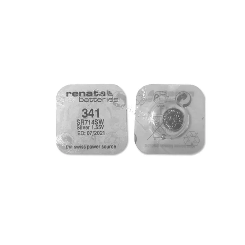 2 шт. Renata 1 55 в аккумулятор для часов 341 SR714SW оксид серебра швейцарского