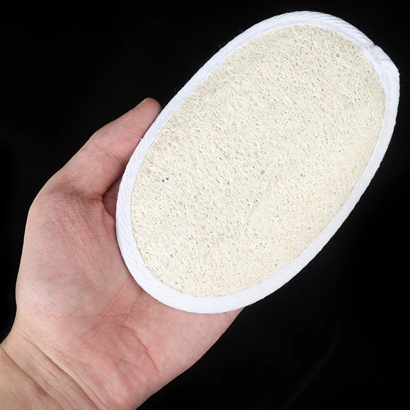 Скребок для тела из натуральной люфы отшелушивающая губка ванной мягкая душевая