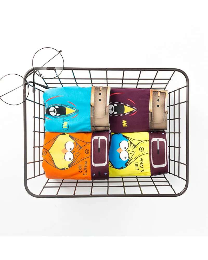 Забавное нижнее белье мужские боксеры из обработанной вискозы с изображением