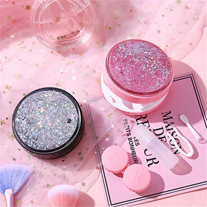 Чехол для контактных линз близорукости с изображением девушки | Аксессуары