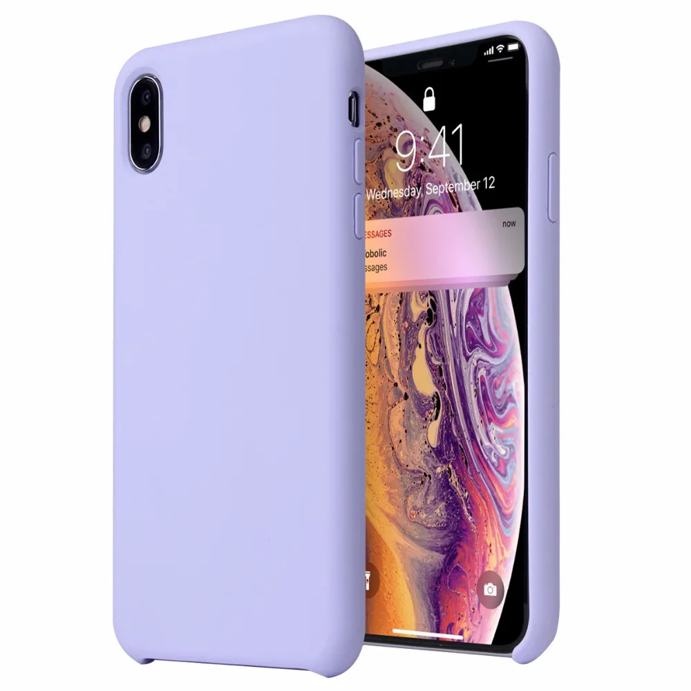 G чехол, Модный Чистый жидкий силиконовый чехол для телефона для iPhone X, iPhone Xs, мягкий чехол для телефона для iPhone XR, iPhone XS MAX, чехол для телефона