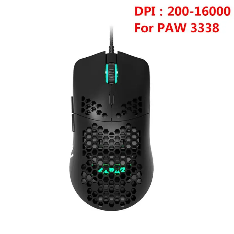 

AJ390 Lightweight Wired Mouse Hollow-out Gaming Mouce Mice 6 DPI Adjustable 7Key K92F