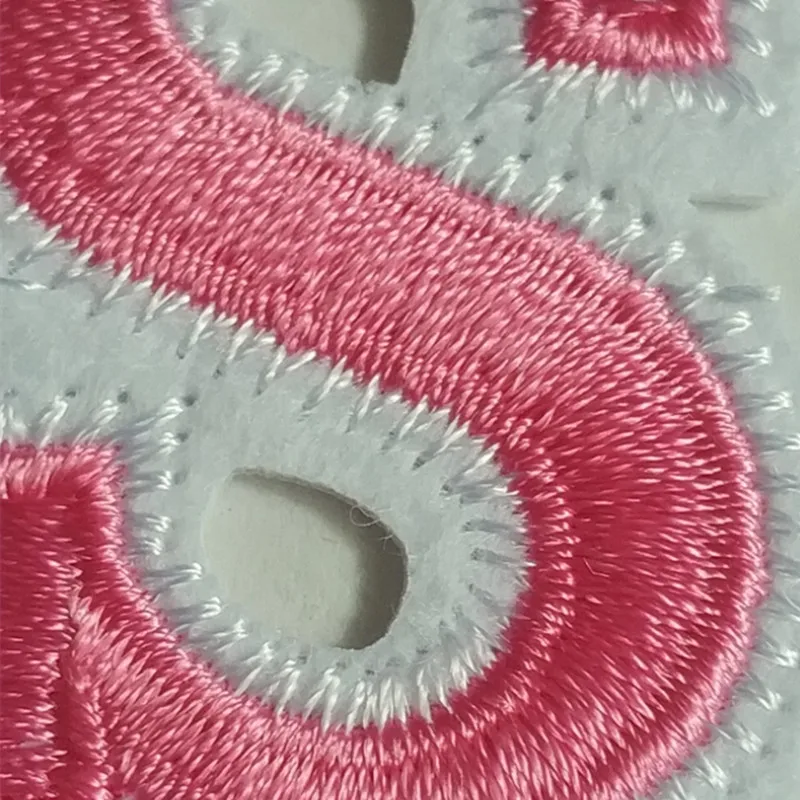 Розовые английские нашивки с надписью для детской джинсовой одежды Женская