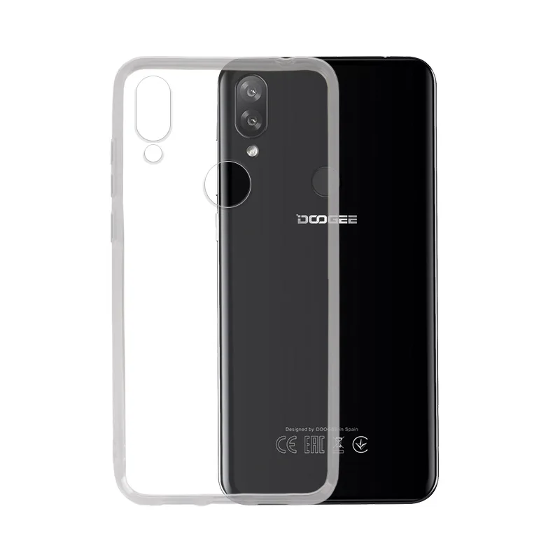 Прозрачный глянцевый Силиконовый Чехол Для DOOGEE N10 Y7 Plus TPU бампер задняя крышка для