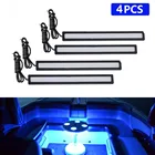 4 шт.компл. большие Сверхъяркие огни 12 вольт синие светодиодный люстры автомобильные морские аксессуары для BMW E46 E60 Golf Tesla Boat светильник 12 вольт подсветка салона авто