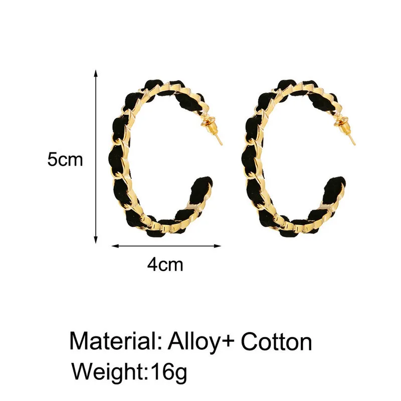 Женские круглые серьги-кольца черные ювелирное украшение для свадьбы или