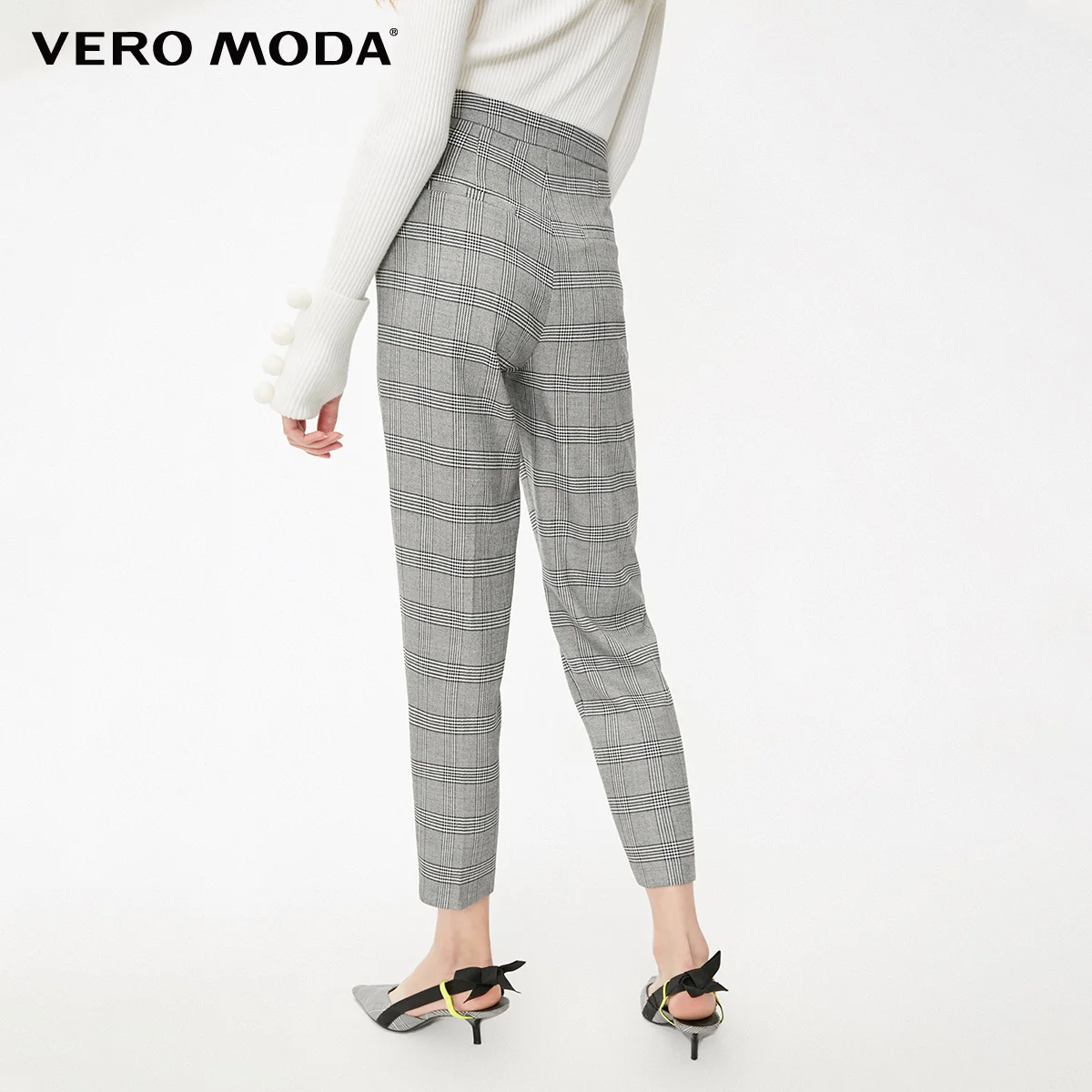 Брюки для отдыха с поясом в клетку стиле ретро Vero Moda | 319150512|Брюки|