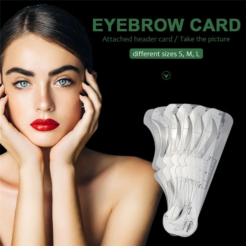 6 шт./компл. многоразовый Профессиональный трафарет для бровей Шаблон инструмент