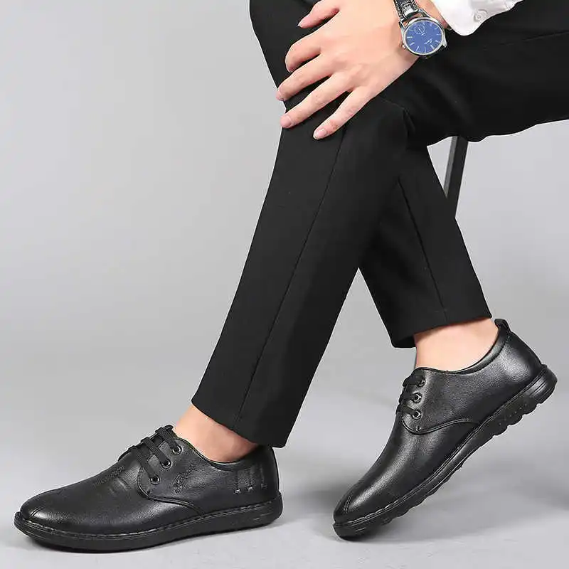 

Italian Formal Shoes Men Genuine Leather Comfortable Breathable Men's Dress Shoes Soft Luxury High Quality Fashion Mens Shoes