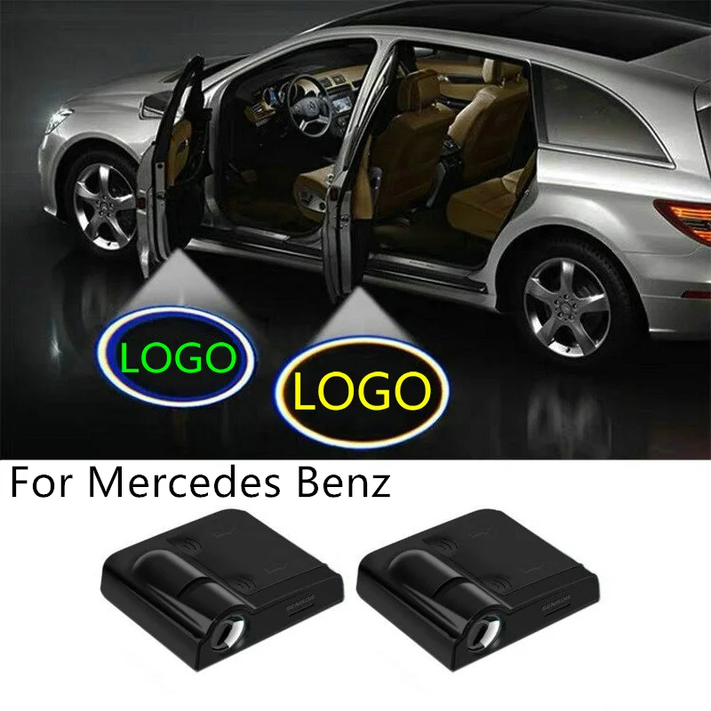

Car LED door light logo projector courtesy light is suitable for all Mercedes-Benz A, B, C, E, M, CL S-class series accessories