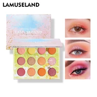 lamuseland oriental cherry 12 colors eye shadow palette matte shiny high quality eyeshadow makeup cosmetic 4 4g la5003