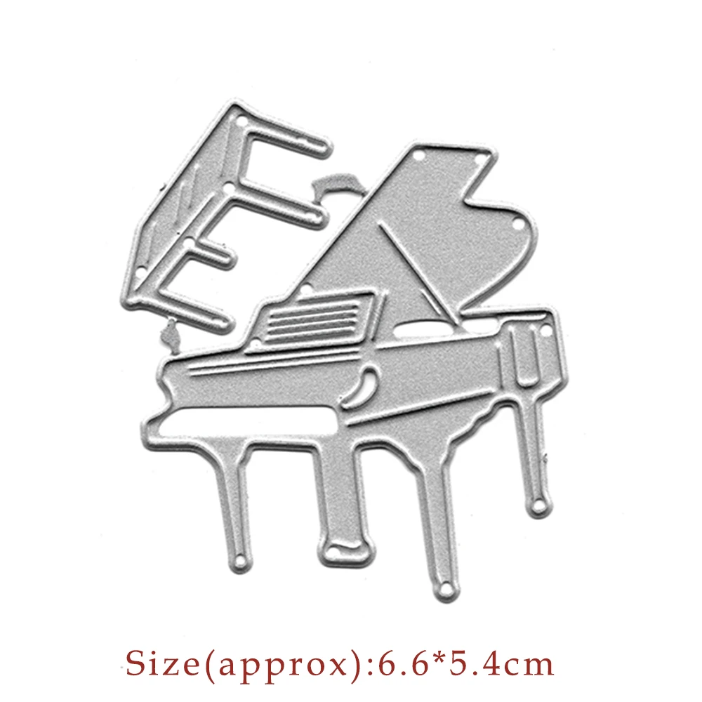 

Piano Slimline Cutting Dies Scrapbooking Embossing Folders for Card Making Metal Craft Stencils DIY Clear Stamps Dies Cut