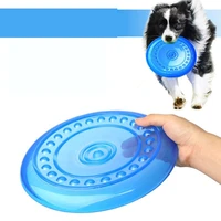 interactive dog toy flying discs pet chew toys outdoor soft rubber disc silicone flying saucer funny training puppy products