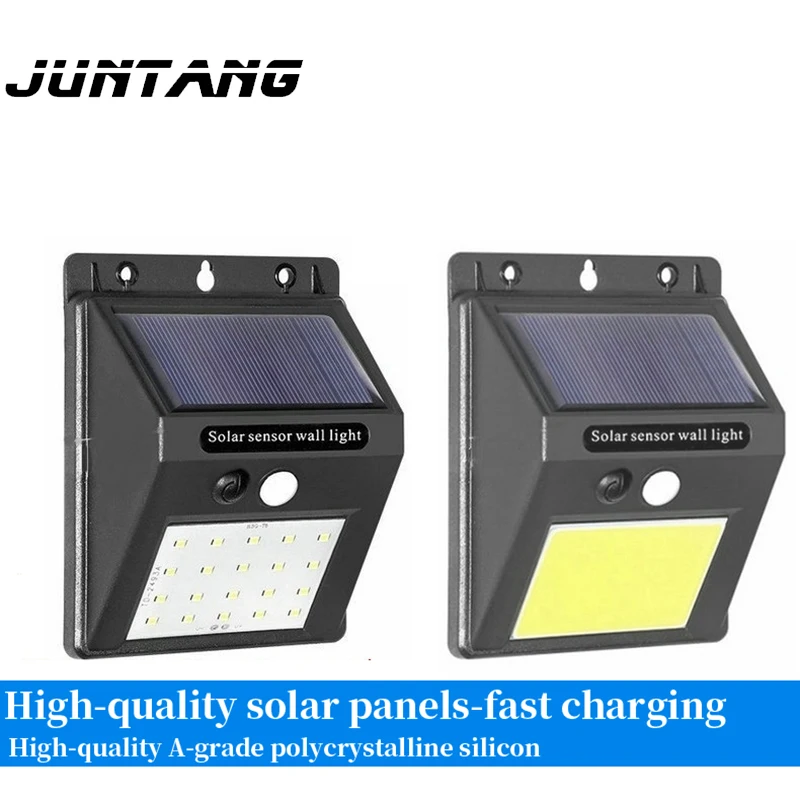 1pcs Solar lamp wall LED body induction garden outdoor waterproof lighting street | Лампы и освещение