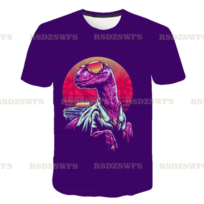 

New trending Jurassic Park T Shirt Boys Girls 3D Printed T-shirt Casual Funny Tops Jurassic World Tee Children Cartoon Costume