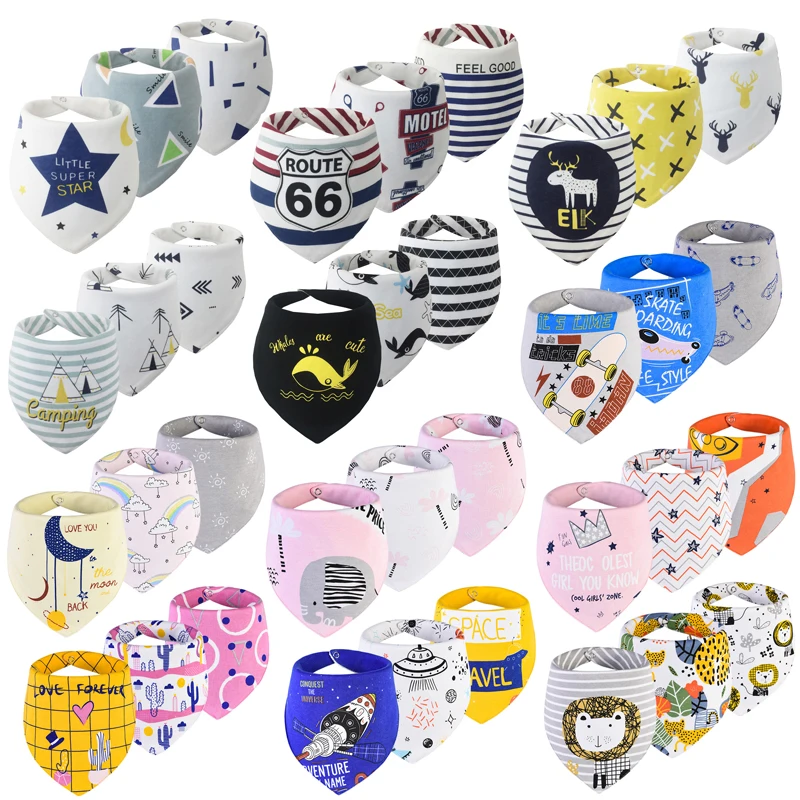 Шарф-слюнявчик детский из натурального хлопка для новорожденных девочек зимний