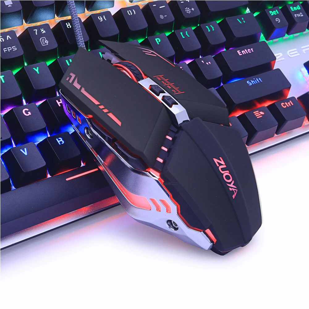 Проводная игровая мышь ZUOYA Регулируемая DPI 7 кнопок эргономичная оптическая
