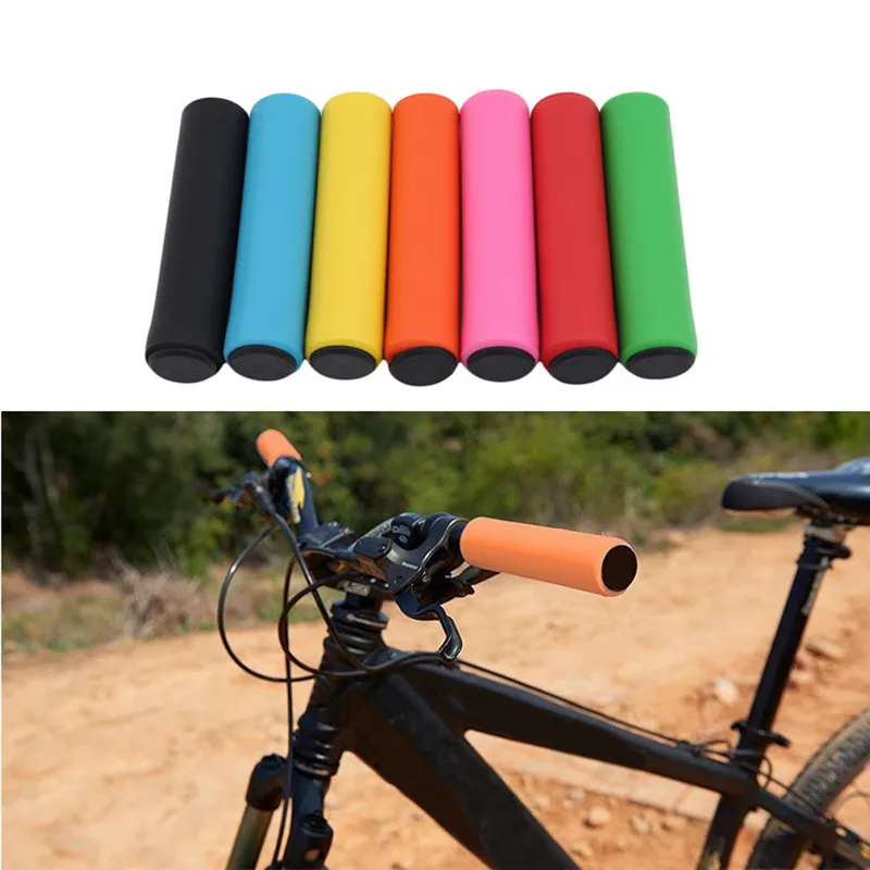 

2PCS /pack Bicycle Handlebar Grips Cover Soft Foam Sponge Outdoor Mountain Bike Grip Anti-slip Handle Bar Bike Universal Parts