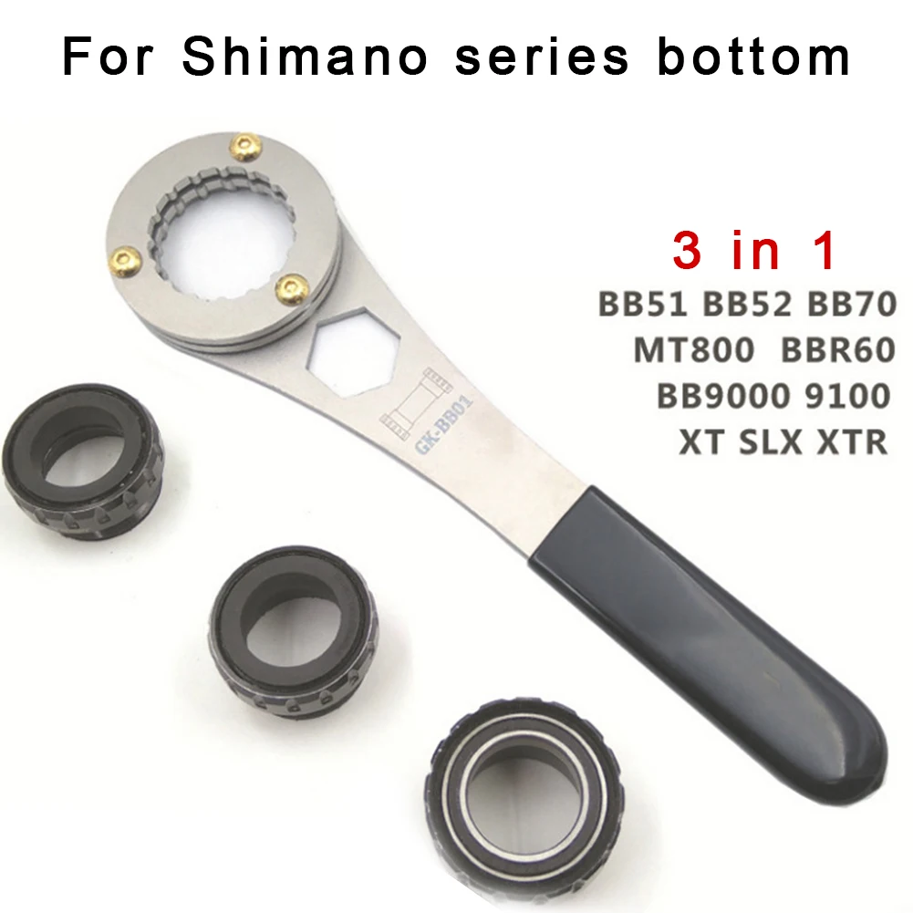 

Multi-function Bottom Bracket Wrench Stainless Steel Bicycle Wrench Road Bike Repair Tool Durable Steel Shaft Removal Tools