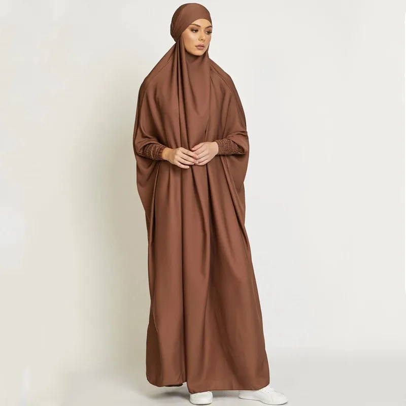 Jilbab мусульманская абайя для женщин цельное Молитвенное платье с полным покрытием, Abayas, Дубай, Турция, ислам, одежда, хиджаб, скромная женская...