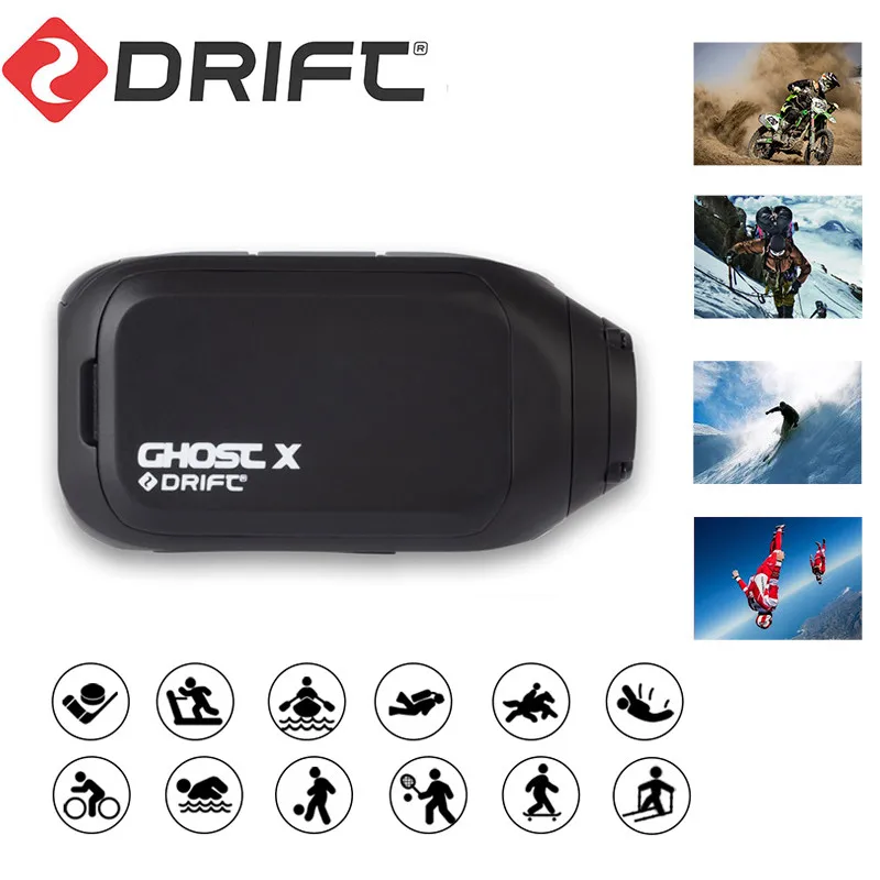 Drift Ghost X Action Camera Sports Ambarella A12 DVR 1080p Full Hd Wifi App Outdoor Motorcycle Mountain Bike Bicycle Helmet Cam |