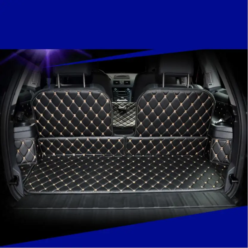 Кожаный коврик для багажника volvo xc90 2014 2013 2012 2011 2010 2009 2008 2007 2006 2005 2004 2003 2002 грузовой