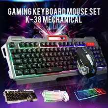 1600 dpi игровая клавиатура мышь набор USB Проводная Подсветка игровая клавиатура игровая мышь геймер ноутбук компьютерная мышь