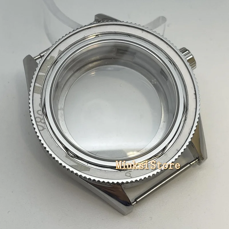 Чехол для часов 42 мм Серебристый NH35 NH36 чехол с рамкой из твердого сапфирового