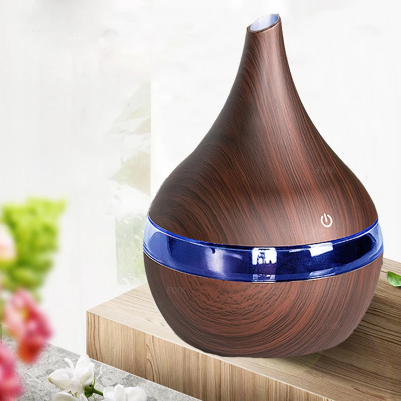 

300ML Electric Aroma Air Diffuser Wood Ultrasonic Humidifier USB Essential Oil Aromatherapy Cool Mist Maker For Home oil diffuse
