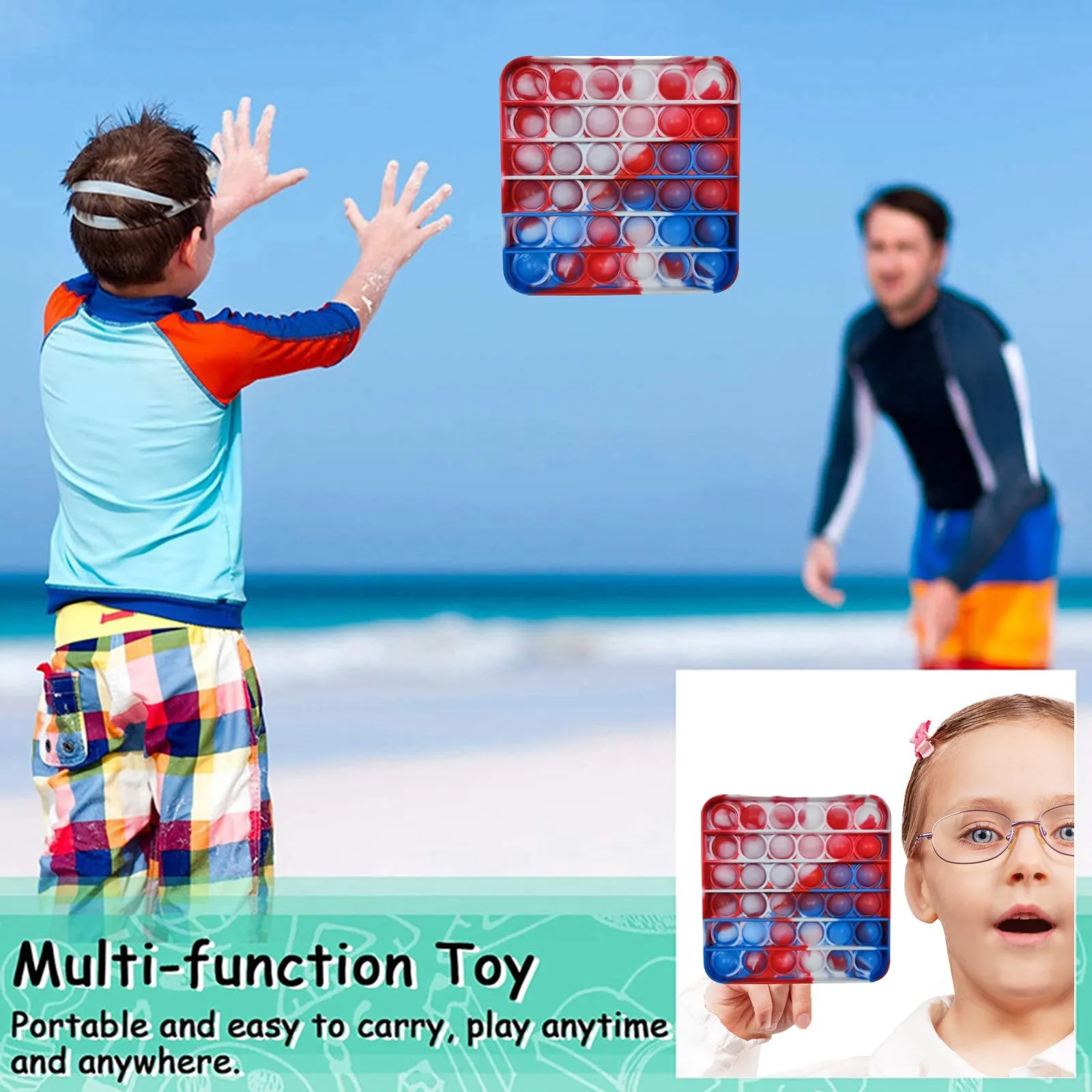 

New Luminous Kids Toy Pop It Fidget Toy Stress Reliever Toy Unicorn Popit Push Pop Bubble Fidget Toy Simple Dimple Fidget Toy