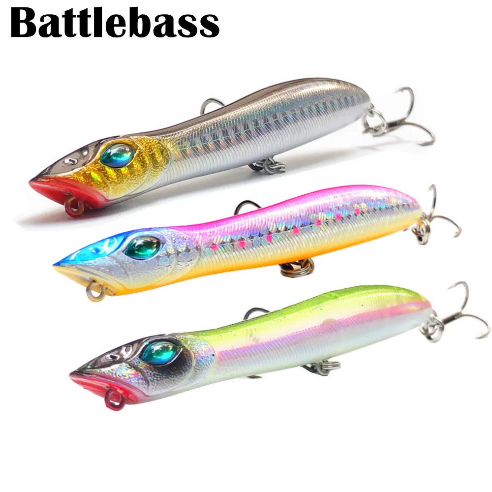 

2021 Новый Поппер Topwater 1 шт. 105 мм 10 г воблер змеиная голова рыболовные приманки плавающий морской окунь приманка для щуки с Крючки Mustad