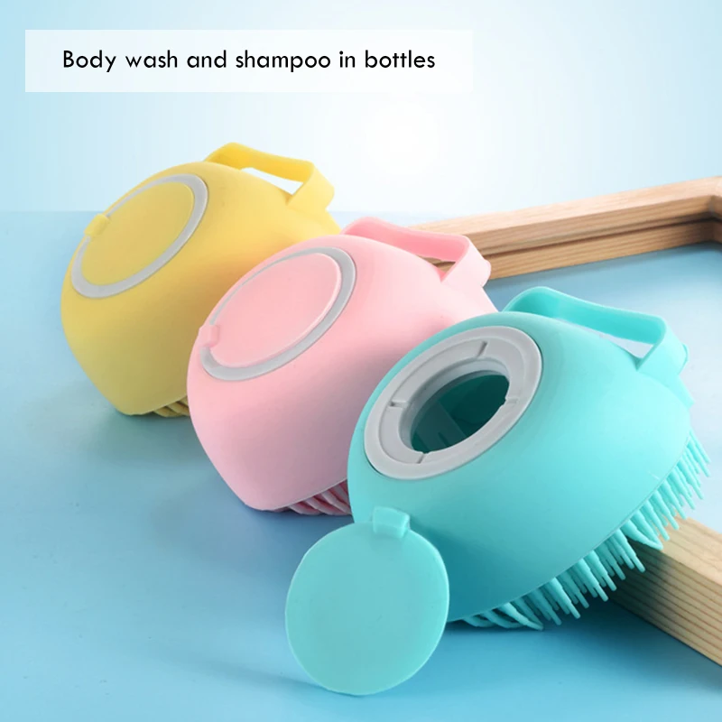 

Universal Shampoo Massage Bath Brush Hot Sales Hot Selling Silica Gel Bath Brush Baby Shampoo Brush