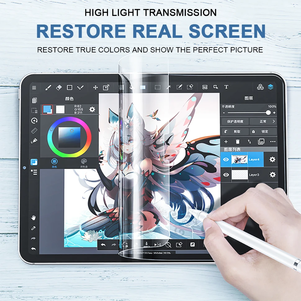 

Paper Like Screen Protector For iPad Pro 12.9 11 10.5 Air 4 3 2 1 Mini 5 for iPad 9.7 10.2 7th 8th Generation Screen Protectors