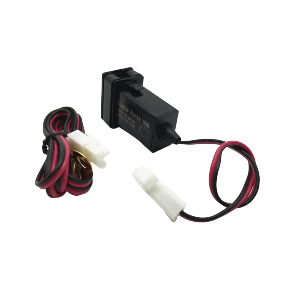 Автомобиля с двумя портами USB Зарядное устройство светодиодный розетка