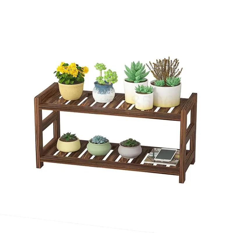 Суккуленты из массива дерева маленькая подставка для цветов одиночная