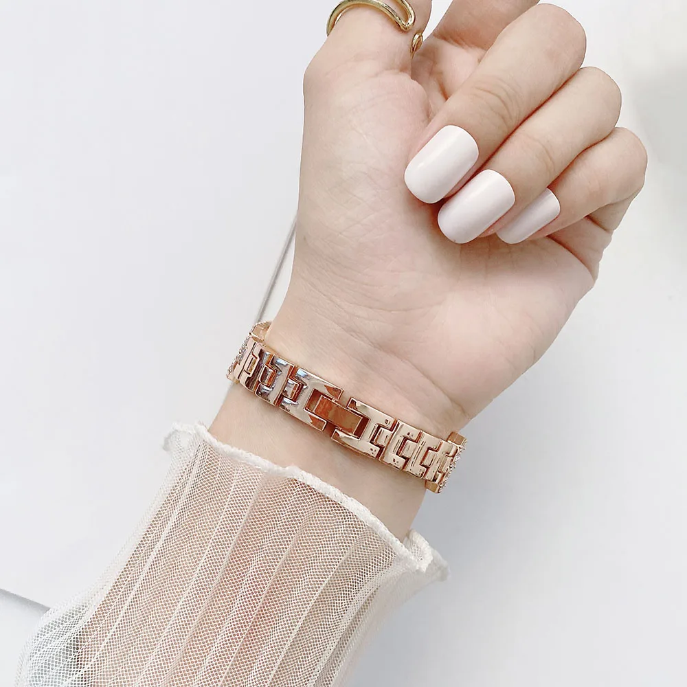 Ремешок для часов Apple Watch Band Bling металлический браслет iWatch SE Series 6 5 4 3 38 мм 40 42 44 |