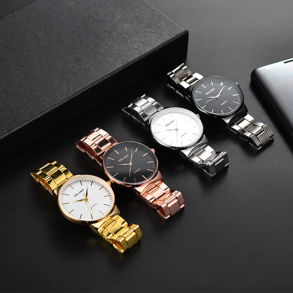 

Men's Watches Relogio Masculino Military Quartz Stainless Steel Band Newv Strap Watch Analog Wrist Watch Man Clock Wristwatches