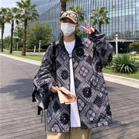 spring and autumn double faced cashew flower jacket mens loose clothes korean style top trendy brand handsome jacket