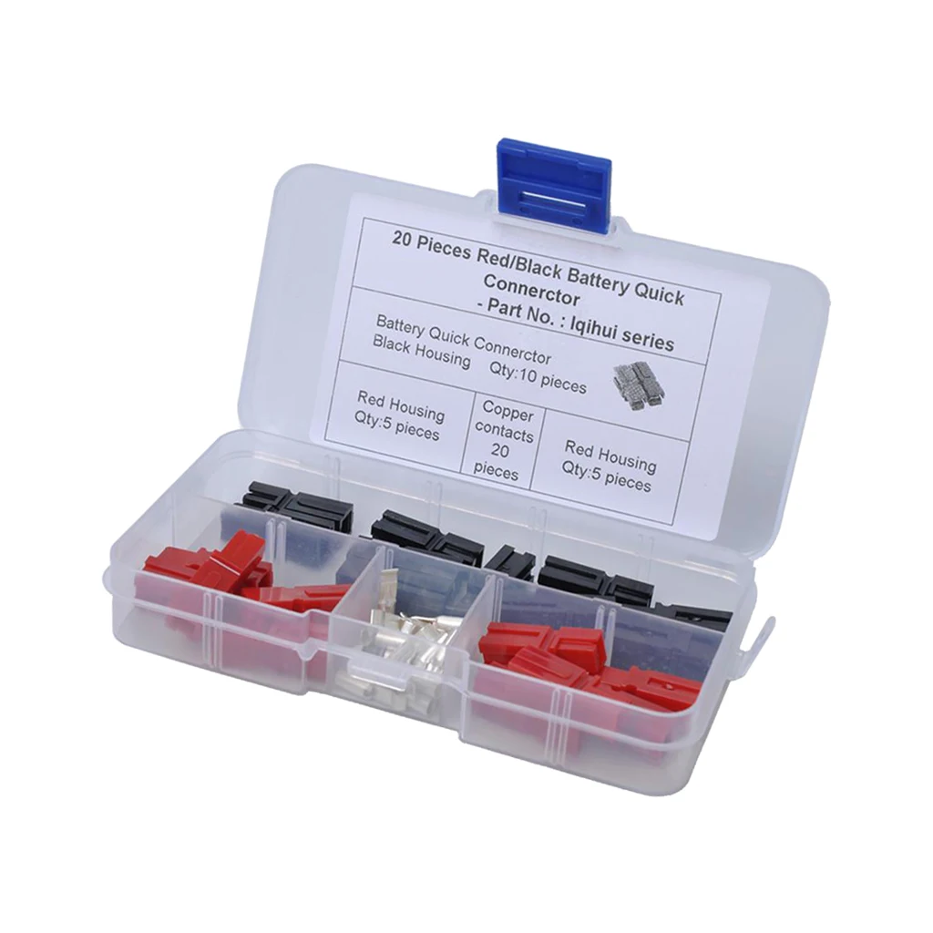 

20x автомобильный аккумулятор 30 А, быстрое подключение, электрический разъем с клеммами