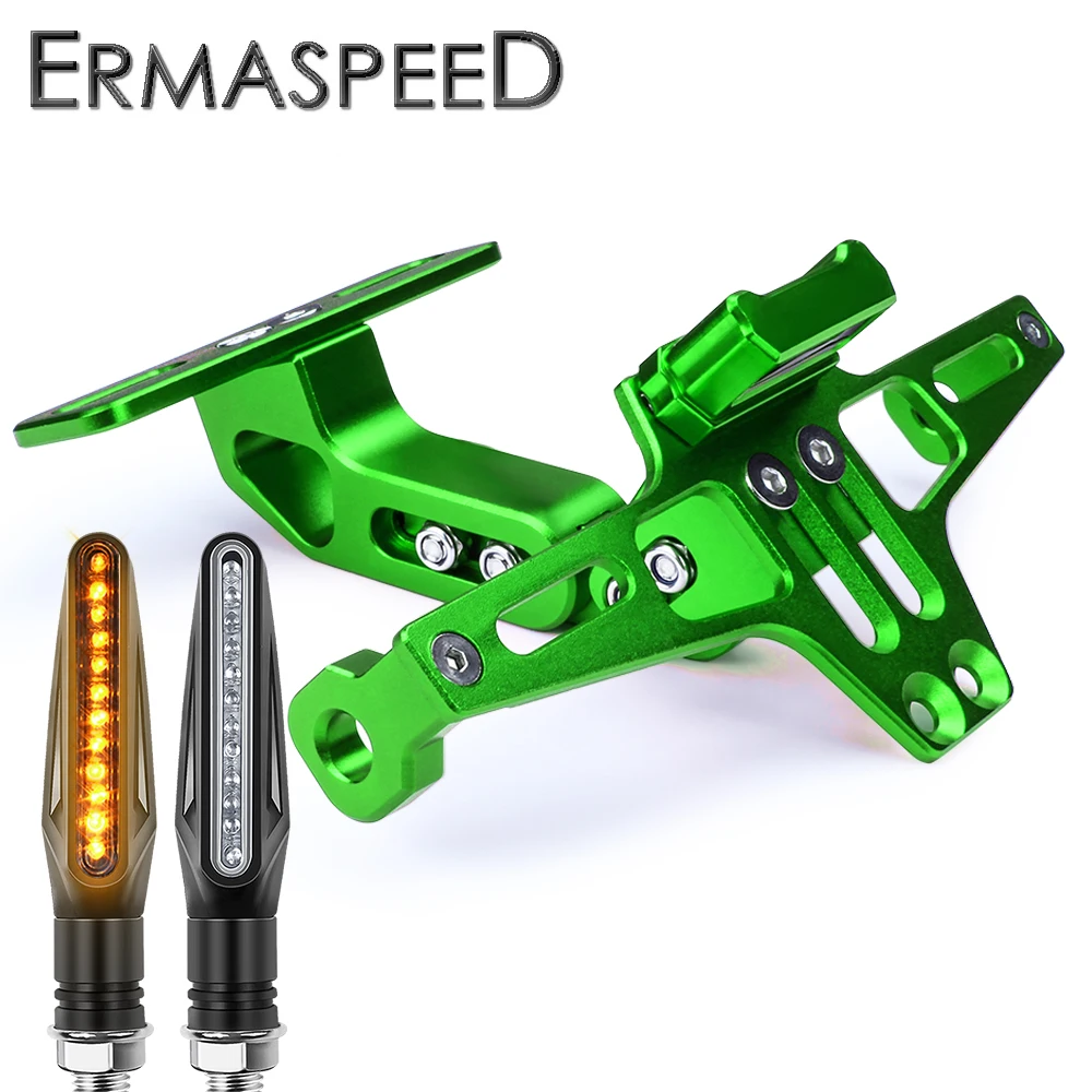 Мотоцикл номерной знак держатель рамок и мотоцикл светодиодный указатель