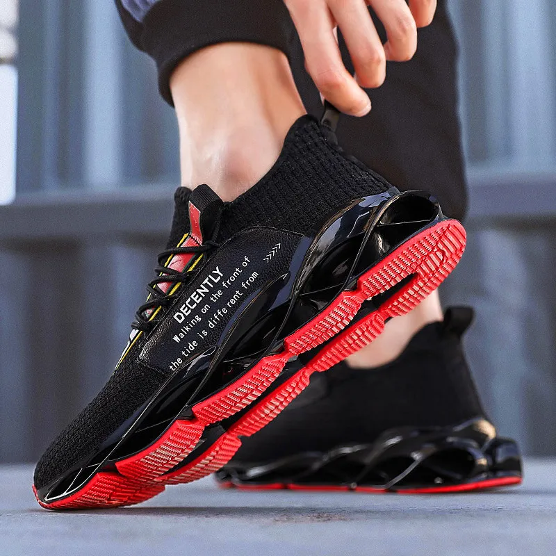 

Mens Shoes Casual Fly Weave Men Sneakers Fashion High Elastic MD Sole Zapatillas Hombre Lightweight Breathable Sport Men Shoes