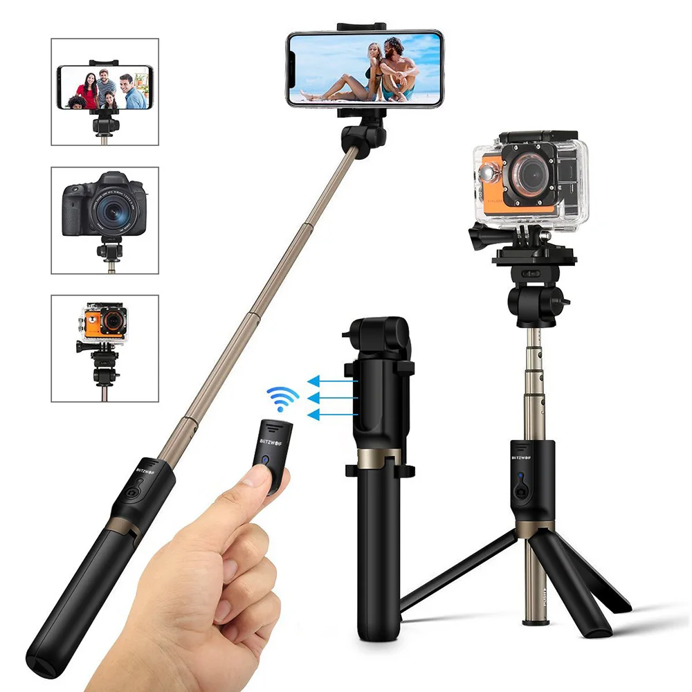 

Portable Bluetooth Selfie Stick with Tripod Extendable Foldable Monopod for Android IOS IP 11 X for Huawei for Xiaomi