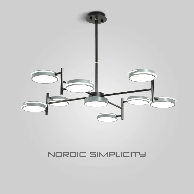 Современный светодиодный светильник с цветным покрытием 7/9/11 люстра для столовой