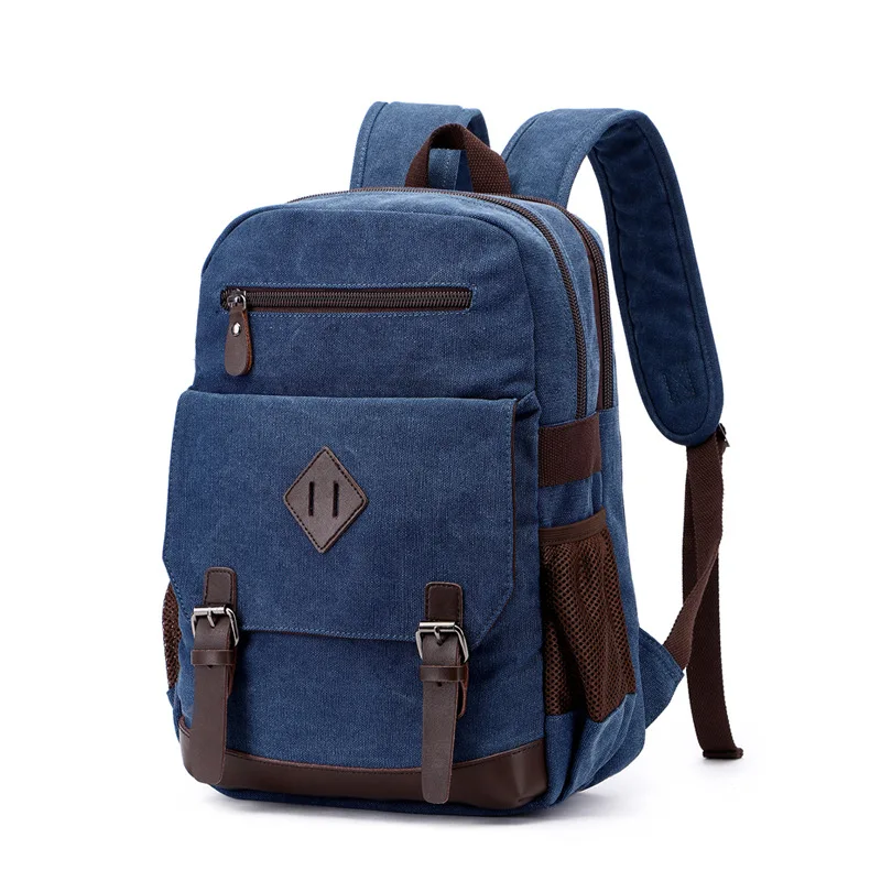 Canvas Bag Retro Casual MEN'S Bag Men's And Women's Shoulder Computer Backpack Student Casual School Bag on