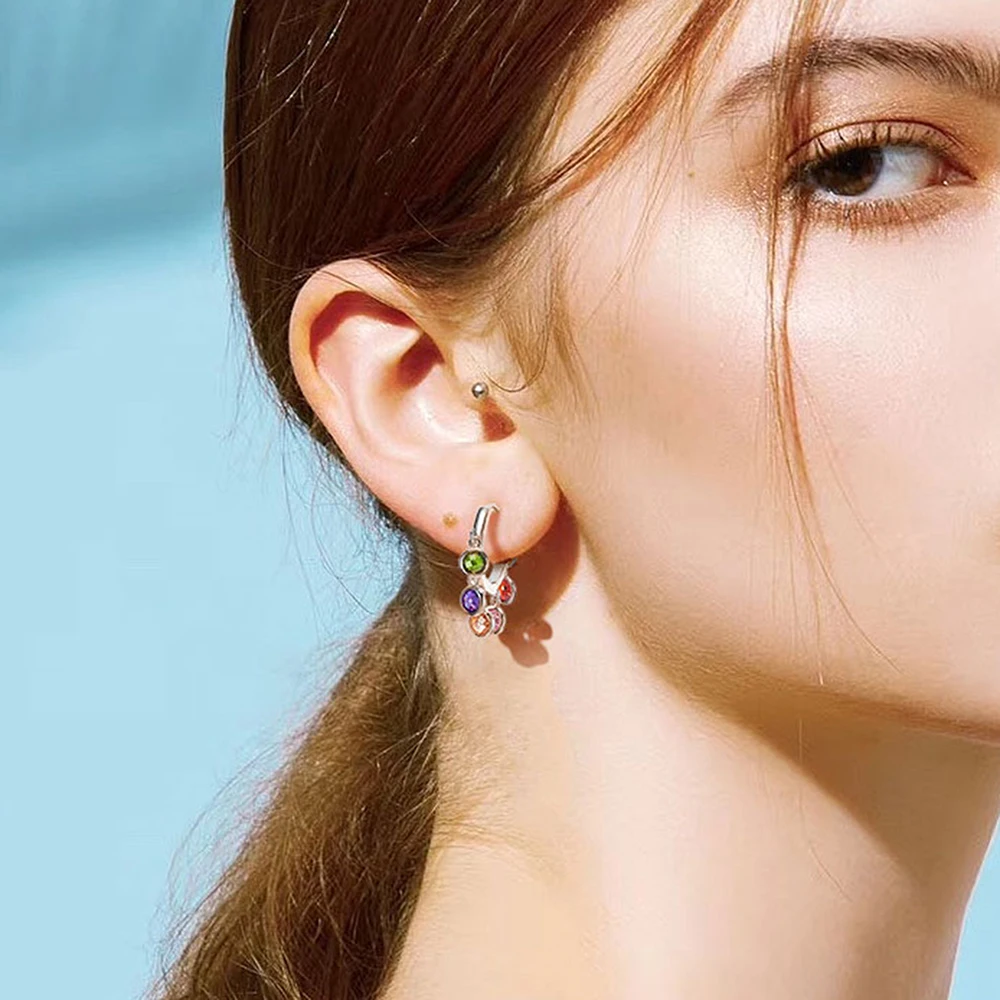 

ger Frauen Geschenk Cryatl Gold Silbererzogene Ohrringe Weibliche hmuck Zubeh