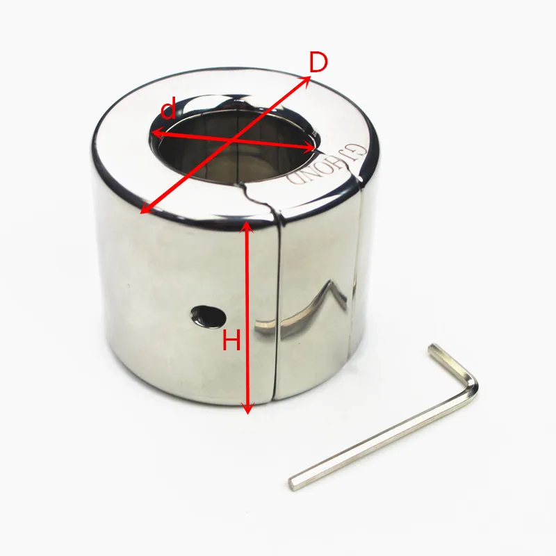 Мужской кулон из нержавеющей стали с мошонкой нажимной блок для яичек Топ винт