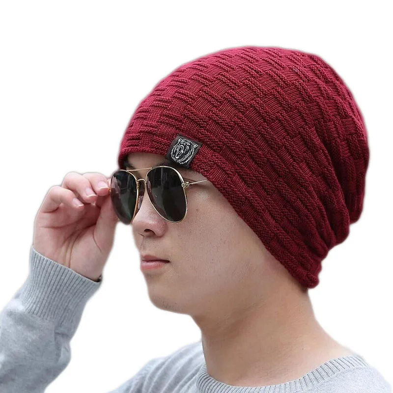 Новая повседневная зимняя шапка унисекс с добавлением меха теплые шапки тигром